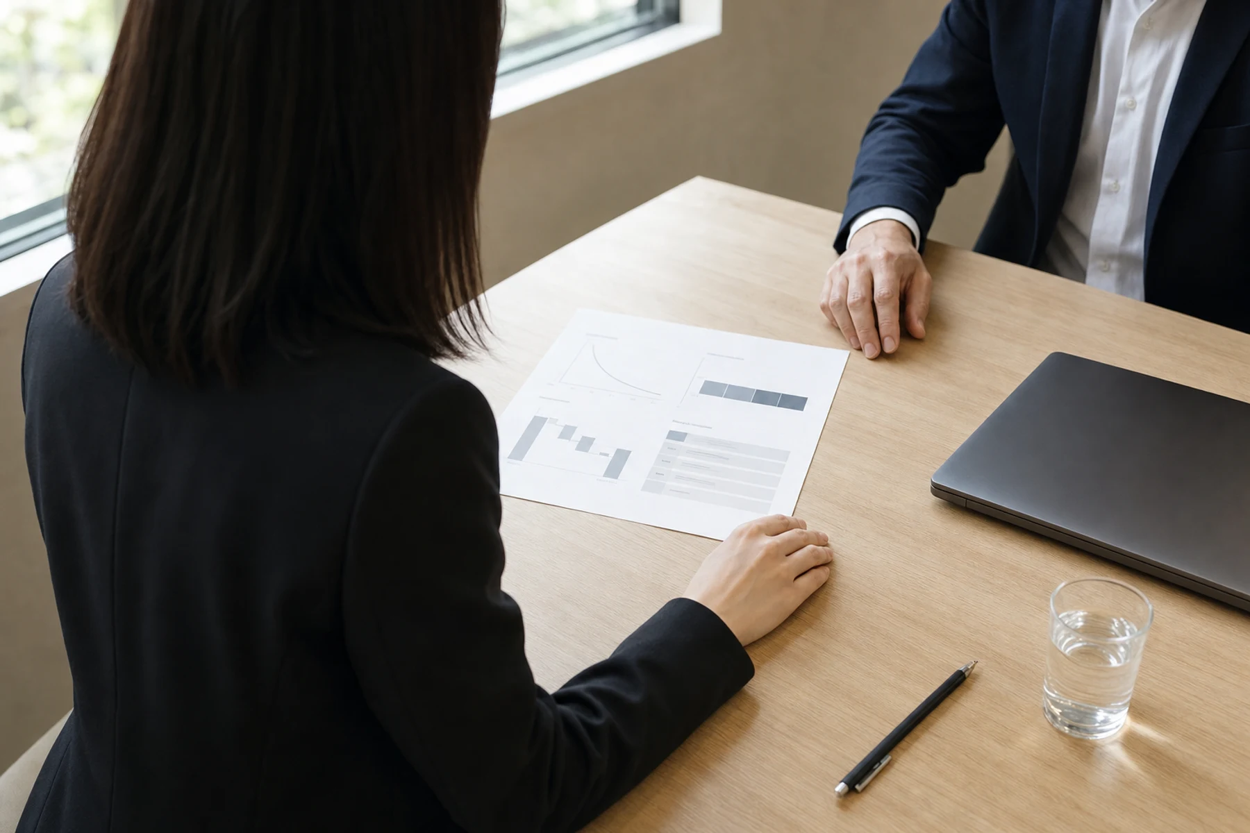 A founder reviewing a commercial diagnostic